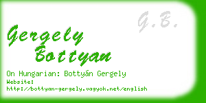 gergely bottyan business card