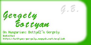 gergely bottyan business card